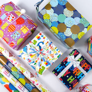New Design <b>Kids</b> Birthday Printing Gift <b>Wrapping</b> <b>Paper</b> 43*300 cm Everyday Packaging <b>Paper</b> - Product Image 6