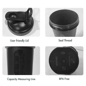 Custom Logo BPA Free Sports Fitness Workout Protien Shake Bottle Gym <strong>Shakers</strong> Cup <strong>Protein</strong> <strong>Shaker</strong> Powder Bottle - Product Image 4