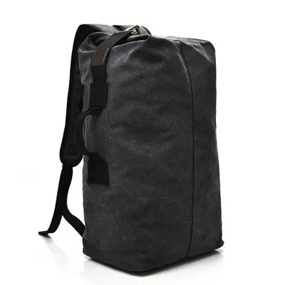 2023 Outdoor Waterproof Rucksack Backpack camping 40l travel black canvas men hiking travel custom laptop backpack