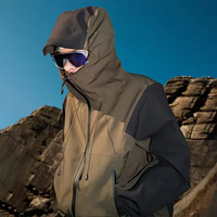Veste softshell personnalisée pour homme, imperméable, coupe-vent, en nylon ripstop, pour la randonnée, le ski, le streetwear