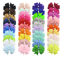 Hcartware Amazon Hot Koop 40 Kleuren Haarelastiekjes Voor Meisjes 3 Inch Lint Haarelastiekjes Leuke Baby Meisjes Hair Bows alligator Clips