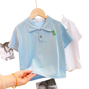 Nouveauté 2026 : Polos et T-shirts décontractés à manches courtes pour garçons, imprimé animalier, tricotés, haute qualité, 100 % polyester - Product Image 2