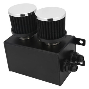 ถังดักน้ำมันอลูมิเนียม10AN พร้อมตัวกรองช่องระบายความร้อน2พอร์ตดีไซน์แบบใหม่ - Product Image 1