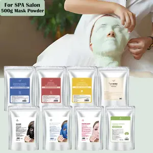 OEM özel etiket Vajacial Faclal Spa Salon 300g yumuşatıcı hidrojöle maske tozu aljinat yüz için maske boyun soyulabilir