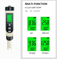 Stylo testeur d'hydrogène H2 4-en-1, pH-mètre numérique avec ATC, mesure du pH/ORP/H2/TEMP