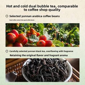 W Dianhong Extracto Fresco de Té y Café, Café Negro de <span class=keywords><strong>Aroma</strong></span> Intenso para Preparación en Frío y Caliente, Doble Preparación, 0 Sacarosa, 0 Grasa, Café Instantáneo - Product Image 3