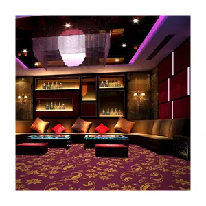 Hengjiu sang trọng thiết kế đầy màu sắc thương mại Câu lạc bộ sòng bạc alfombras câu lạc bộ đêm Đỏ thảm cho sòng bạc