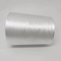 Hilo de Coser de Poliéster 100% de Alta Calidad y Tenacidad, 1 kg/rollo, Hilo para Bordar, Hilo para Puntada Invisible, 75D/2, Color Blanco Teñido