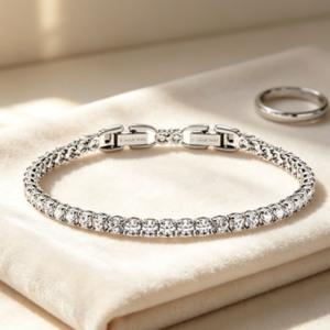 <span class=keywords><strong>Pulsera</strong></span> <span class=keywords><strong>de</strong></span> Cristal <span class=keywords><strong>de</strong></span> Moda con Elementos <span class=keywords><strong>de</strong></span> Piedra Natural Curativa, <span class=keywords><strong>Pulsera</strong></span> <span class=keywords><strong>de</strong></span> Tenis Plateada <span class=keywords><strong>de</strong></span> Cristal <span class=keywords><strong>de</strong></span> 19.5cm para Mujer, Embalaje <span class=keywords><strong>de</strong></span> Regalo - Product Image 3