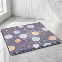 Tapis de jeu pour bébé en velours corail épais, antidérapant, écologique, non toxique, de style moderne, couleur unie