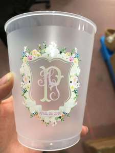 Bicchieri Flessibili Opachi Infrangibili con Stampa Digitale a Colori Personalizzata per Bomboniere Matrimoniali - Product Image 3