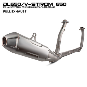 ระบบท่อไอเสีย <span class=keywords><strong>V</strong></span>-<span class=keywords><strong>Strom</strong></span> <span class=keywords><strong>650XT</strong></span> สำหรับรถมอเตอร์ไซค์ Suzuki VStrom 650/<span class=keywords><strong>650XT</strong></span> DL650 ท่อไอเสียสำหรับรถทัวริ่ง ท่อไอเสียแบบเฮดเดอร์พร้อมปลายท่อ - Product Image 1