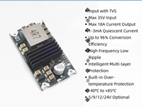 Modul Step-Down DC-DC 20A Daya Tinggi 6-35V ke 5V/9V/12V/15V/24V Papan Utama Konverter Daya 3520