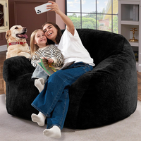Chaise pouf confortable design spacieux pour salon sans remplissage