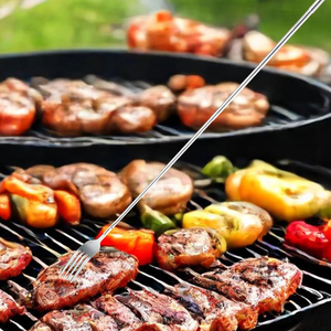 UPSILON Utensili da BBQ Espandibili e Pieghevoli all'Ingrosso, Forchette Estensibili per Frutta e Dessert con Manici Lunghi - Product Image 6