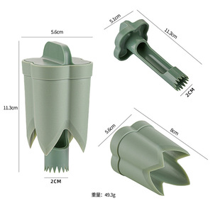 Herramienta para quitar semillas de cocina, 11,3 cm, PP, multifunción, para quitar el núcleo de chiles y pimientos - Product Image 1