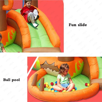 Château gonflable géant à thème Roi Singe pas cher pour enfants, avec toboggans, pour parc d'attractions et jeux d'extérieur