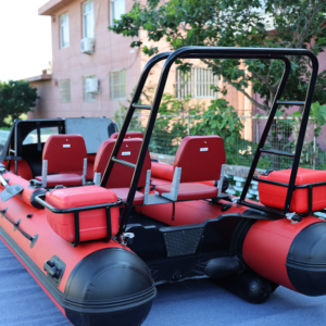 Yate Deportivo Inflable Zodiac ASD-360 380, Bote Rígido de PVC con Toldo para Pesca, Bote Plegable de 1.2 mm con Asiento - Product Image 1