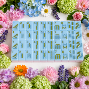 Premium Luxury Multi Color Floral Engraved American <strong>Mahjong</strong> <strong>Set</strong> 160 Tiles Bespoke Botanical Collection <strong>Mahjong</strong> Game Gift <strong>Set</strong> - Product Image 4
