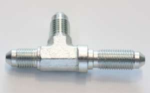 Raccord de tuyau fileté en acier au carbone adaptateur hydraulique tuyau à <span class=keywords><strong>sertir</strong></span> JIC mâle raccord hydraulique cloison course té contre-écrous - Product Image 4