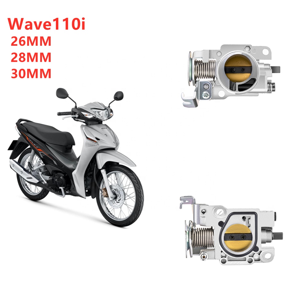 Новый корпус дроссельной заслонки для мотоцикла Honda Wave110i Wave125i Wave 110i 125i, 26 мм, 28 мм, 30 мм