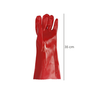 Guanti in PVC Rossi 35 cm. - Product Image 2