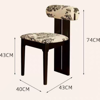 Chaises de salle à manger modernes en bois, très demandées, avec dossier confortable pour restaurants, hôtels et usage domestique - Laine de mouton/Cuir