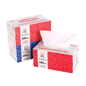 Factory Nice Tissue Daily Using Wood Pulp Box Facial Tissue Paper