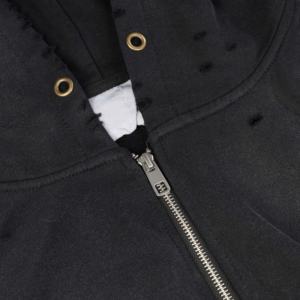 เสื้อฮู้ดดี้ผ้าคอตตอนหนานุ่มแบบซิป สไตล์สตรีทแวร์ ลุควินเทจ ทรงบ็อกซี่ สำหรับผู้ชาย - Product Image 4