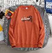 Myw107 100% Polyester Vezel Ronde Hals Sweatshirt Unisex Lange Mouw Sweatshirts Herfst Winter Lente T-Shirt