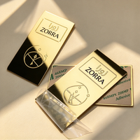 Étiquette métallique personnalisée de luxe avec logo pour flacon de parfum, plaque signalétique cosmétique, autocollant métallique adhésif pour emballage de parfum