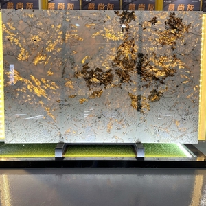 Vendita calda della fabbrica della Cina Pandora Onyx marmo TV unità di parete pietra naturale sfondo in salotto granito lucido per ville - Product Image 2