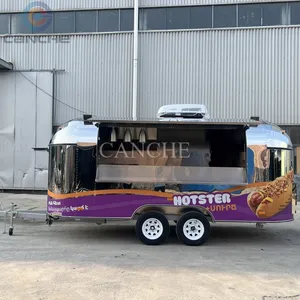 Camion de restauration mobile extérieur en acier inoxydable Canche pour la vente de snacks - Product Image 6