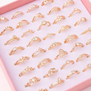 Wholesale Non Fade Custom Brass Wedding <b>Ring</b> <b>Set</b> 18K <b>Gold</b> Plated Engagement 5A Cubic Zirconia Jewelry <b>Ring</b> <b>Set</b> - Product Image 3