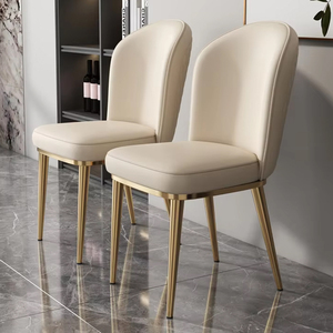 <span class=keywords><strong>Chaise</strong></span> de salle à manger italienne simple et moderne en acier inoxydable <span class=keywords><strong>or</strong></span> luxe inspiré des célébrités ensemble de meubles de bureau à domicile chaises de salle à manger - Product Image 4