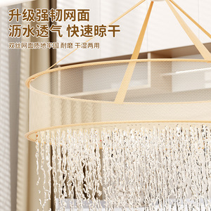 Clothes Drying Net Round Hook Type Space Saving Drying Rack For Sweater Sock Underwear Organizer - Product Image 5