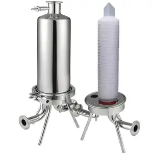 Boîtier de filtre à sac unique pour brasserie hygiénique sanitaire Ss316l 304 Ss en acier inoxydable