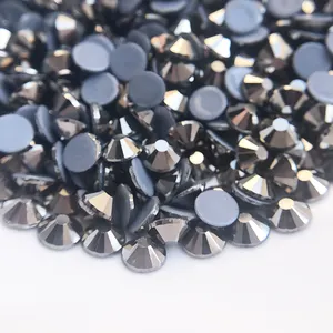 Cristal de diamantes de imitación para decoración de prendas, cristales decorativos de hematita