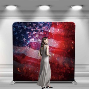 Support d'affichage en <span class=keywords><strong>tissu</strong></span> tendu en aluminium pour événements, toile de <span class=keywords><strong>fond</strong></span> de stand, mur arrière portable, <span class=keywords><strong>fond</strong></span> personnalisé - Product Image 2