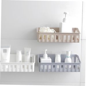 Étagère murale de rangement pour salle de bain, multi-couleurs, sans perçage, moderne, simple, écologique, en plastique, pour toilettes - Product Image 2