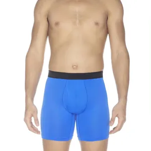 Shorts à bas prix pour les fabricants, sous-vêtements d'entraînement raffinés et amincissants, caleçons caleçons lavables de couleur unie pour hommes