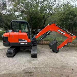 DOOSAN DX60 DH60 DH80 excavadoras de tamaño pequeño 6 toneladas 5,5 toneladas 8 toneladas excavadoras de segunda mano excavadoras sobre orugas para la venta - Product Image 1
