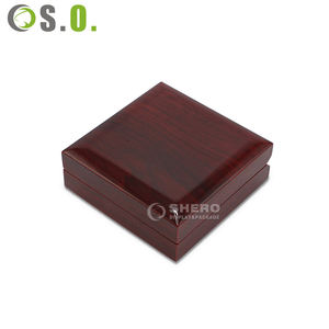 Custom logo Wooden Jewelry Box Packaging for <b>Ring</b> Pendant Bracelet Bangle Necklace Earrings Jewellery Boxes - Product Image 6