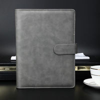 Jolis carnets de notes à anneaux sublimés personnalisés A5 agenda en cuir à couverture rigide avec stylo