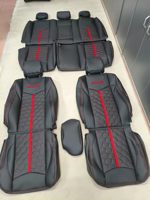 Housses de siège auto en cuir Nappa personnalisées pour Toyota Hilux Double Cab Accessoires intérieurs auto