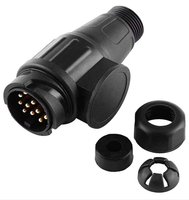 Connecteur de remorque Euro 13 broches 12V moulé par injection à 13 trous