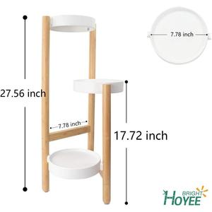 Bamboo <strong>Plant</strong> Stands Indoor 3 Tier Tall <strong>Corner</strong> <strong>Plant</strong> Stand Holder <strong>Plant</strong> Display Rack for Outdoor Garden - Product Image 5