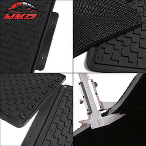 Tapis de sol en latex noir robuste pour Honda Civic Sedan 2012-2015, avant et deuxième rangée, style OEM, imperméables - Product Image 4