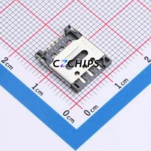 NANO-SIM-502 SIM Card Connector SMD Connector Flip Cover Type Nano SIM Card Card Holder 1.45mm - Product Image 1