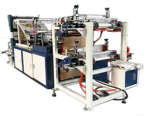 Machine de fabrication de sacs à roulettes double couche DZB-A500 queensense 400mm machine de fabrication de sacs à roulettes en plastique à grande vitesse